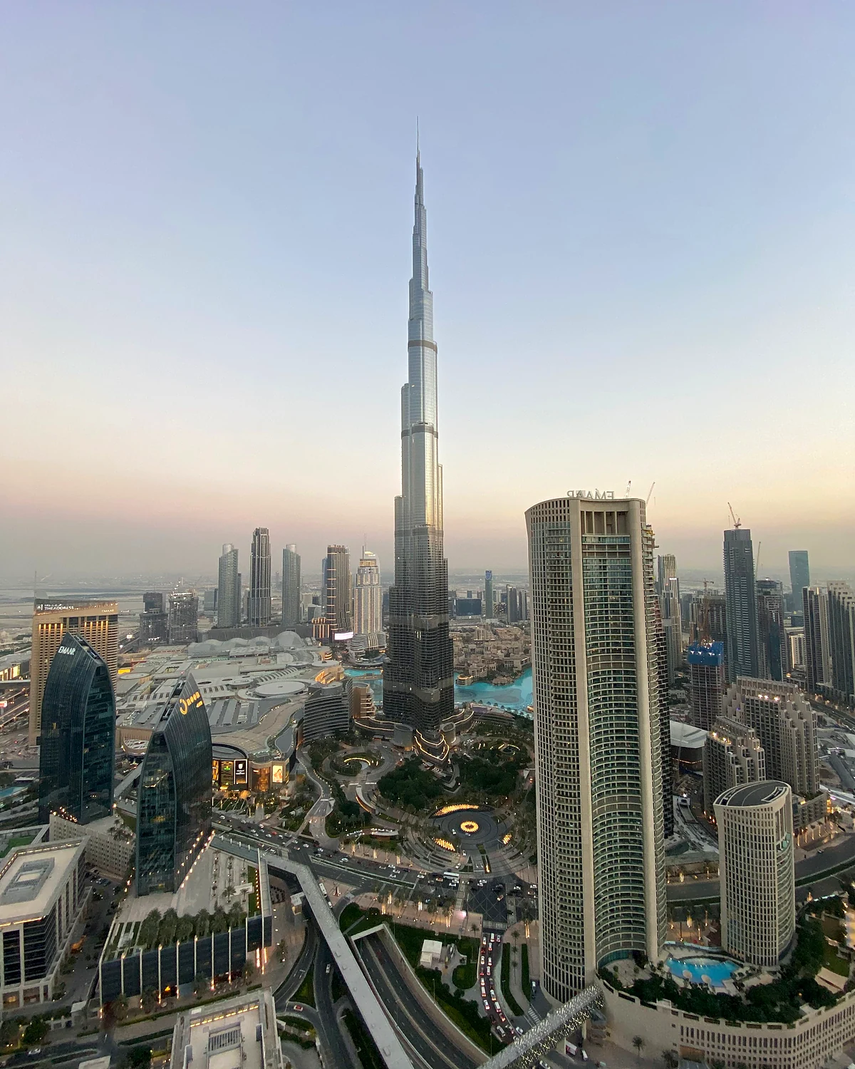 Бурдж-Халифа и панорама Downtown Dubai
